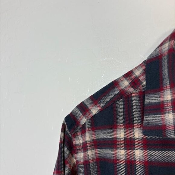 UNTUCKit Shirt Mens Small Gray Plaid Flannel Slim Fit Rondel Cotton Button Front - Picture 2 of 8